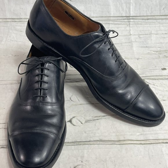 Allen Edmonds Park Avenue 5615 Cap Toe Oxfords Black Dress Shoes Sz 14 2A - EUC main image 4